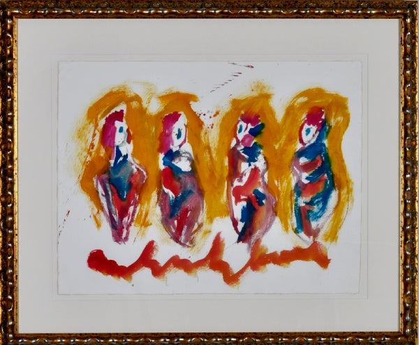 Anton Heyboer — 4 Bruiden, gouache