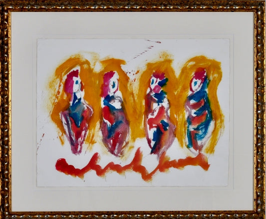 Anton Heyboer — 4 Bruiden, gouache