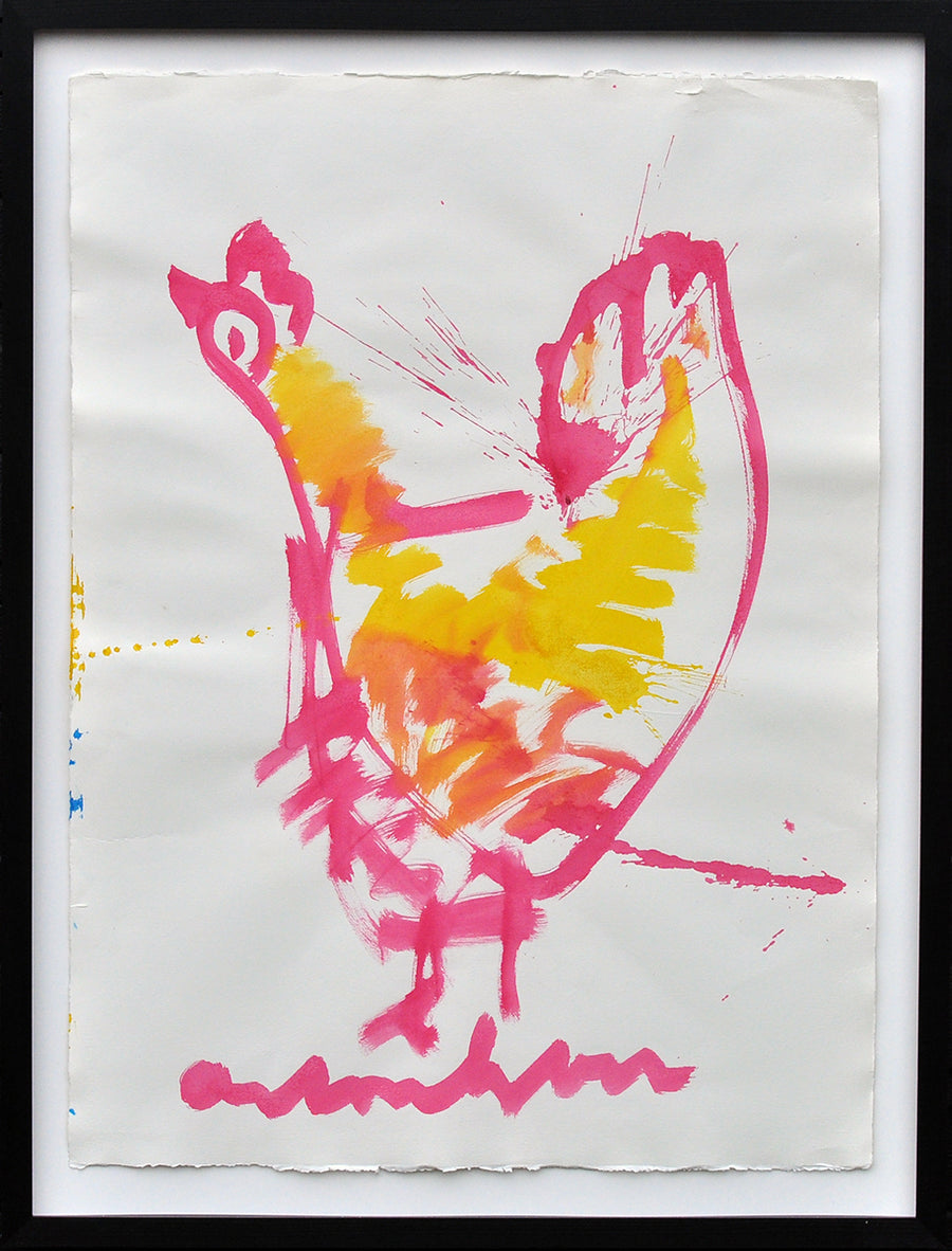 Anton Heyboer — Kip in rose