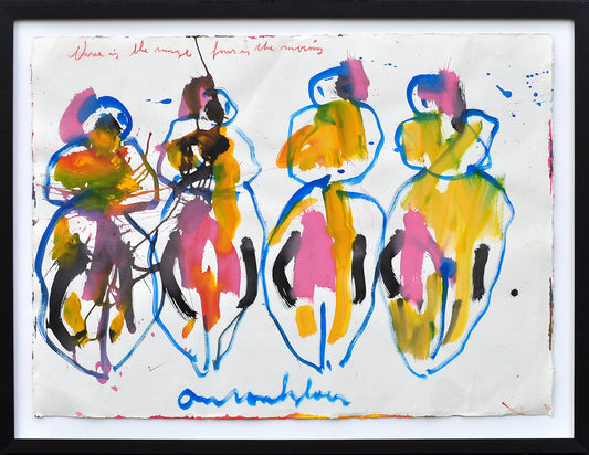 Anton Heyboer — 4 Vrouwen in kleur, gouache