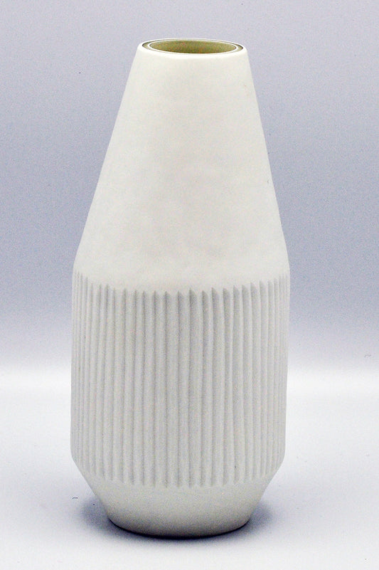 O4HOME — Ribbelvaas smal Remy Meijers, wit, glas