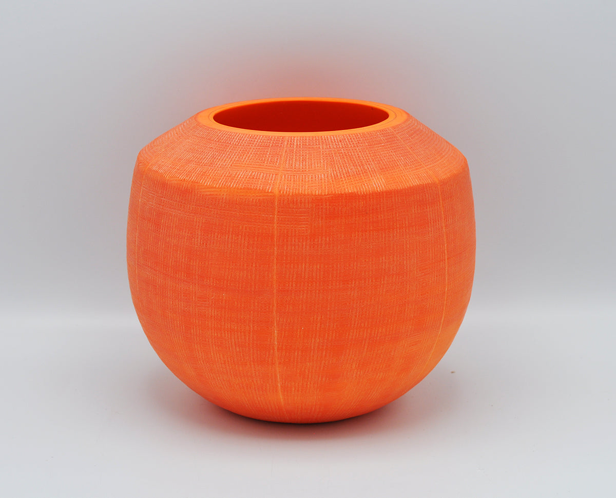 O4HOME — Vaas met uitsnede, feloranje, glas