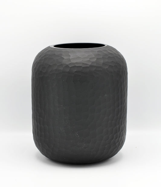 O4HOME — Vaas, glas gesneden, zwart M, glas