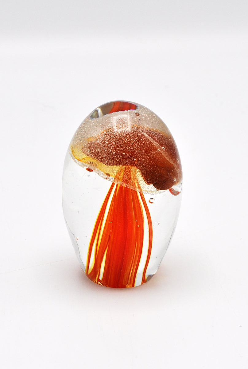 O4HOME — Jellyfish, donker oranje XS, glas