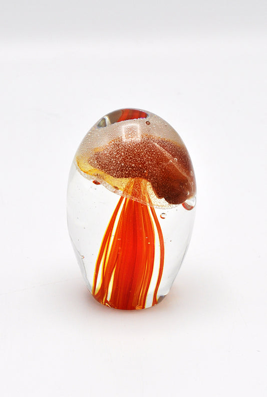 O4HOME — Jellyfish, donker oranje XS, glas