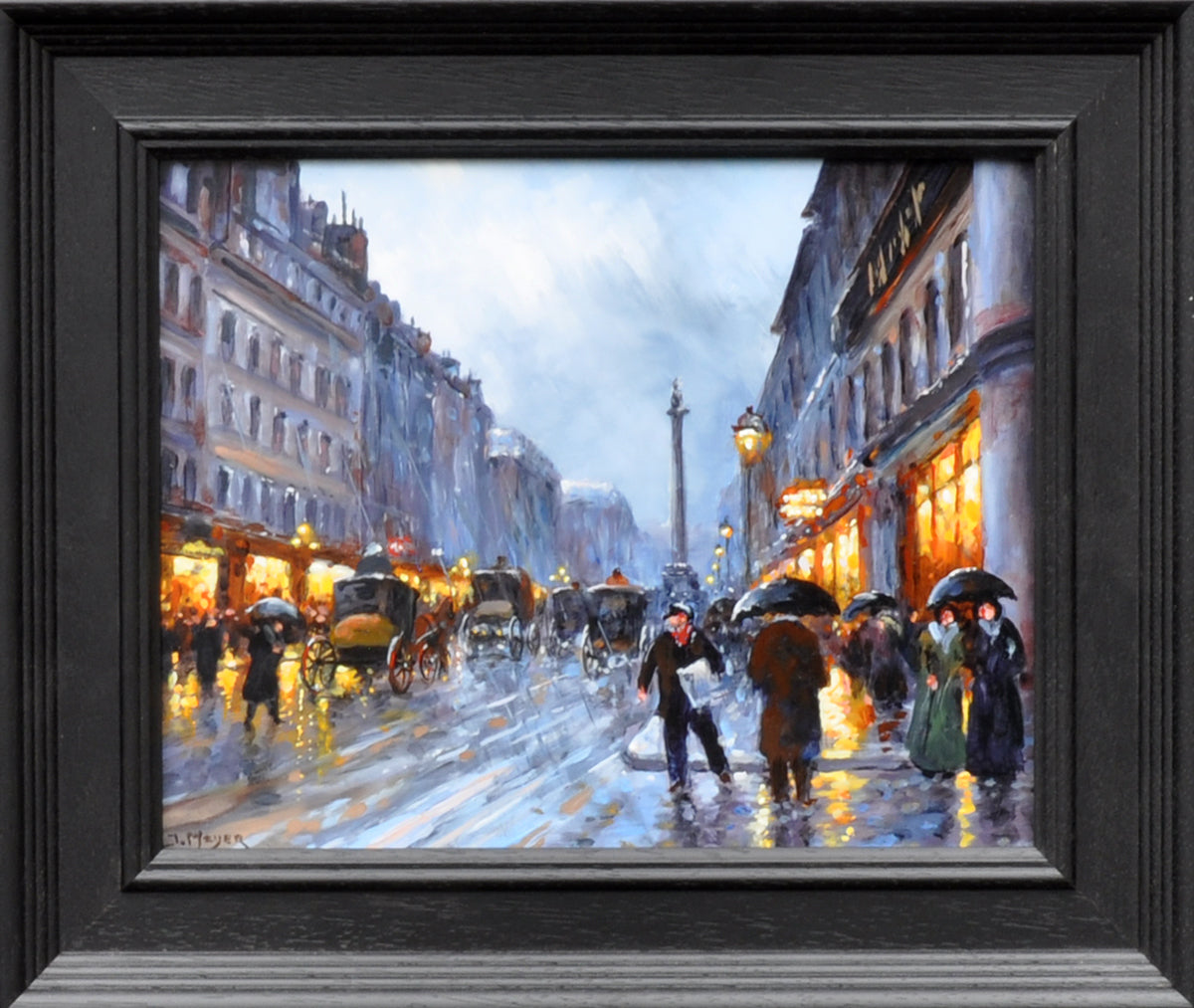 Janny Meyer — Rue de la Paix, olieverf op paneel