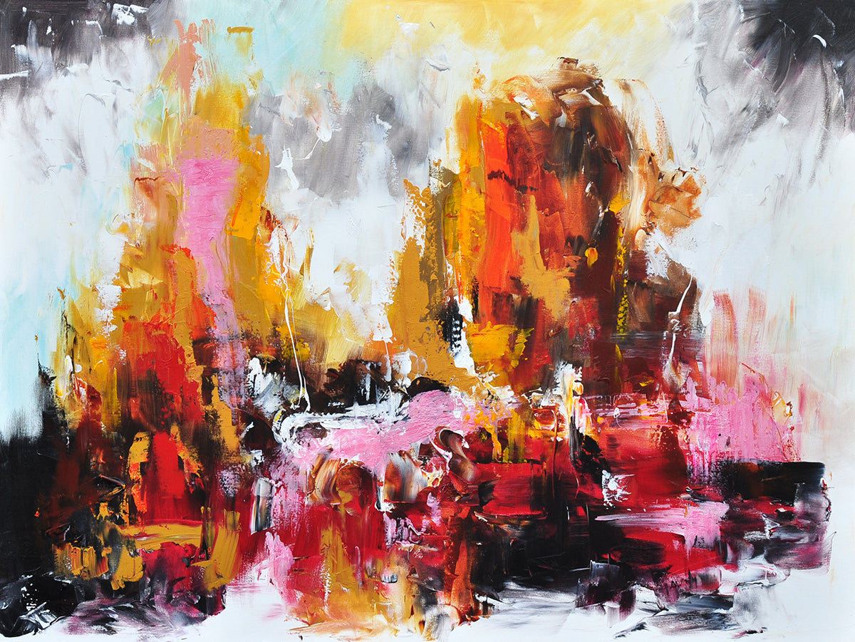 Kamiel Decoster — Play of Colors, olieverf op linnen