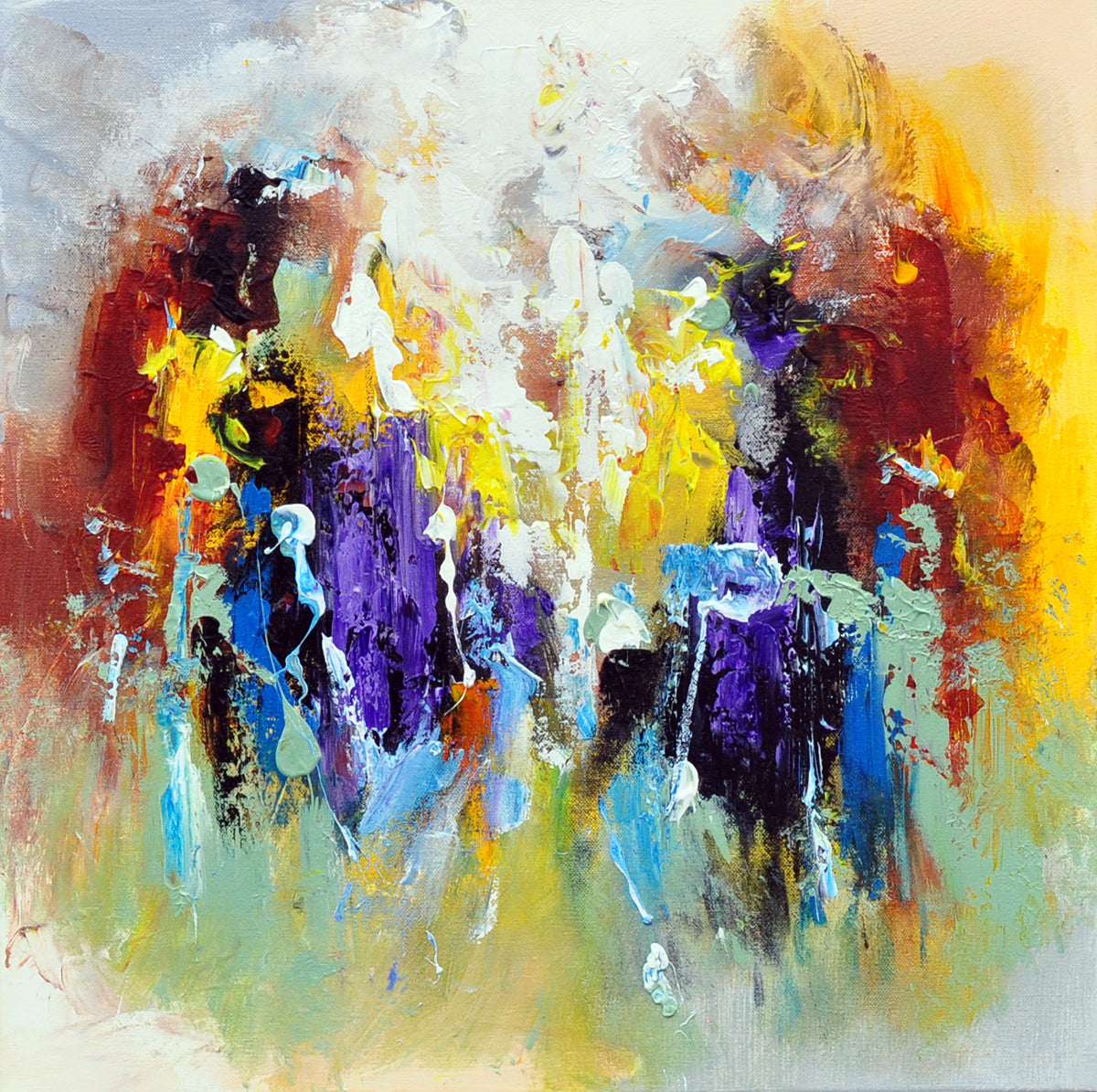 Kamiel Decoster — Vibrant Nebulae, olieverf op linnen