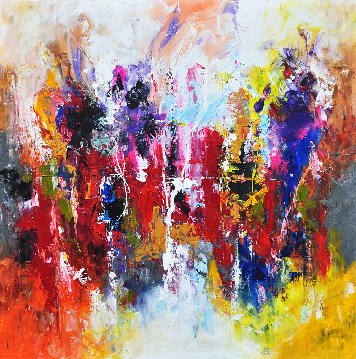 Kamiel Decoster — Whispering Cosmos, olieverf op linnen