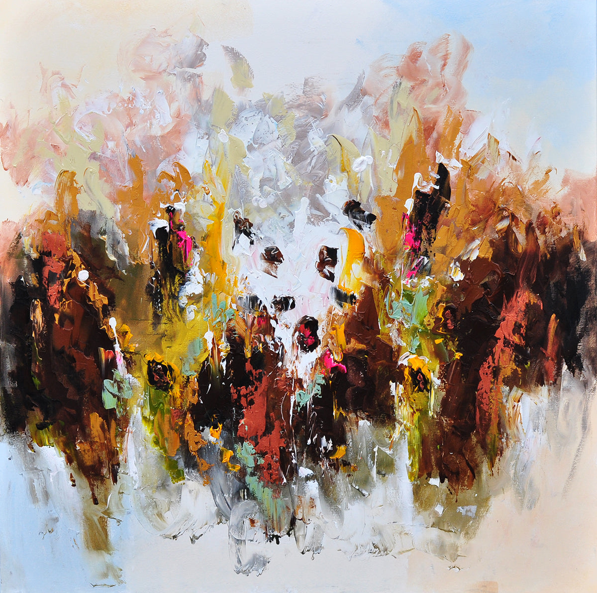 Kamiel Decoster — Twilight Embers, olieverf op linnen