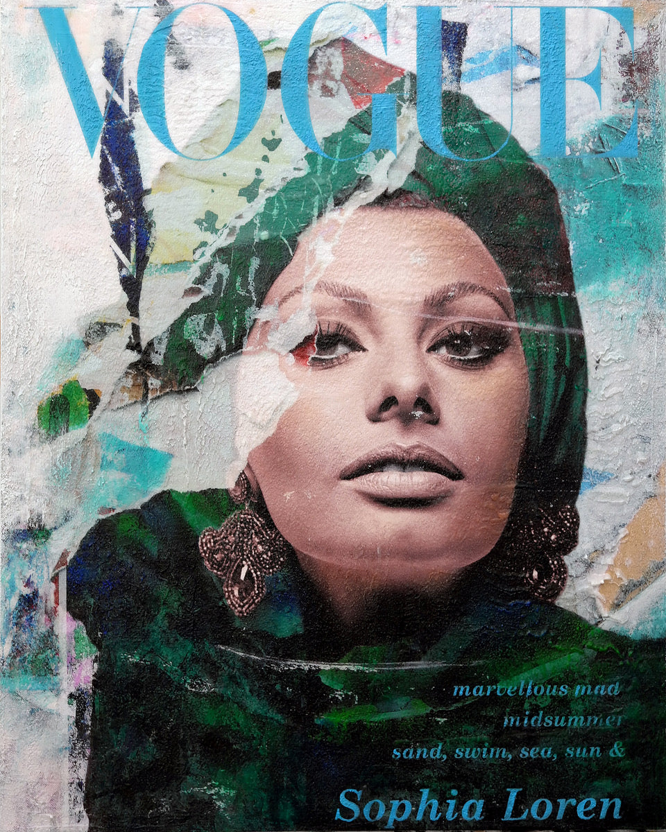 Karin Vermeer — Sophia Loren, mixed media