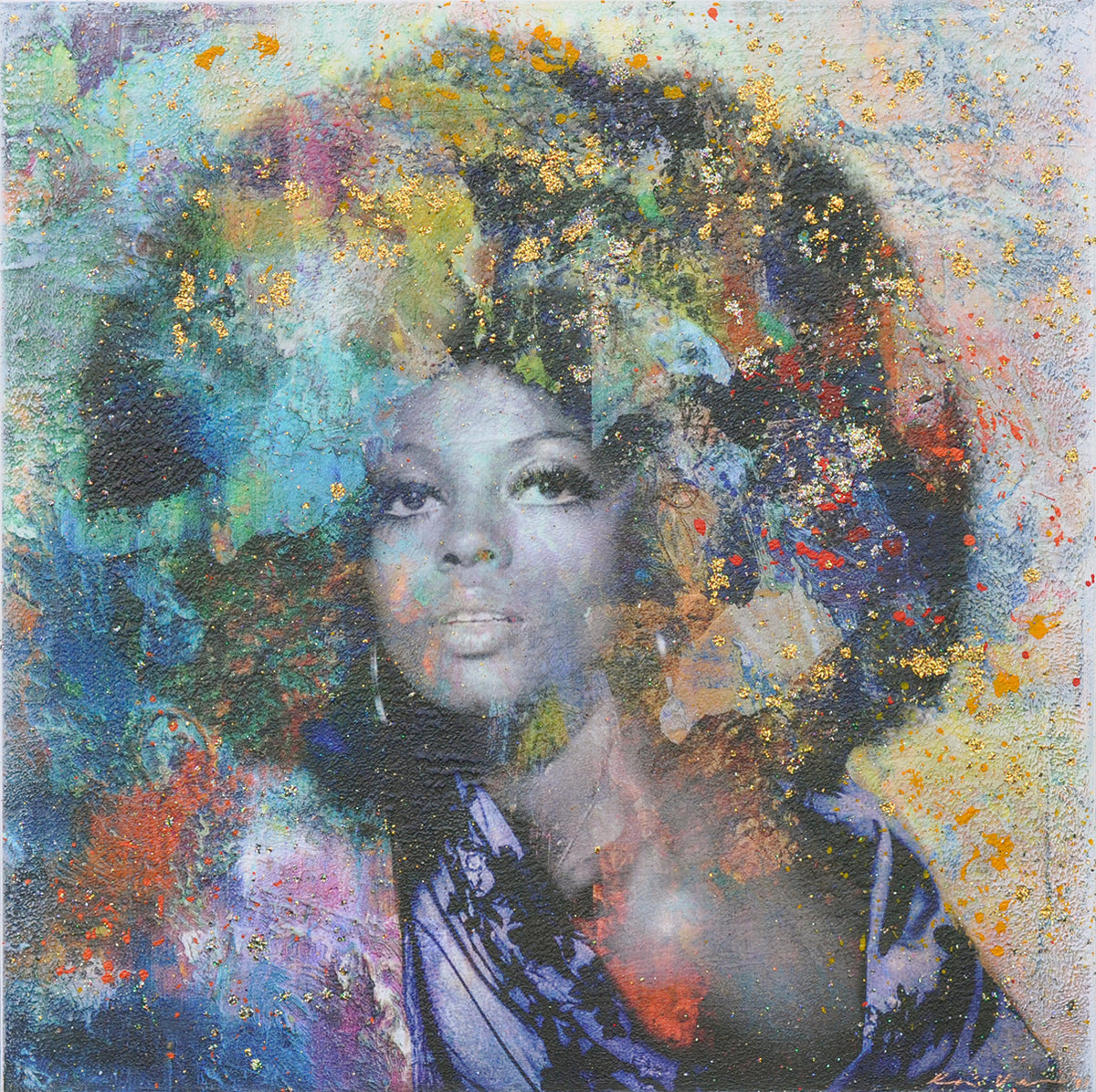 Karin Vermeer — Diana Ross 2021, mixed media