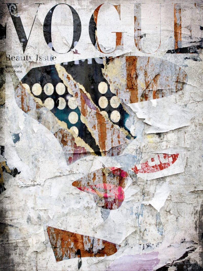 Karin Vermeer — Retro Vogue Suncap, mixed media