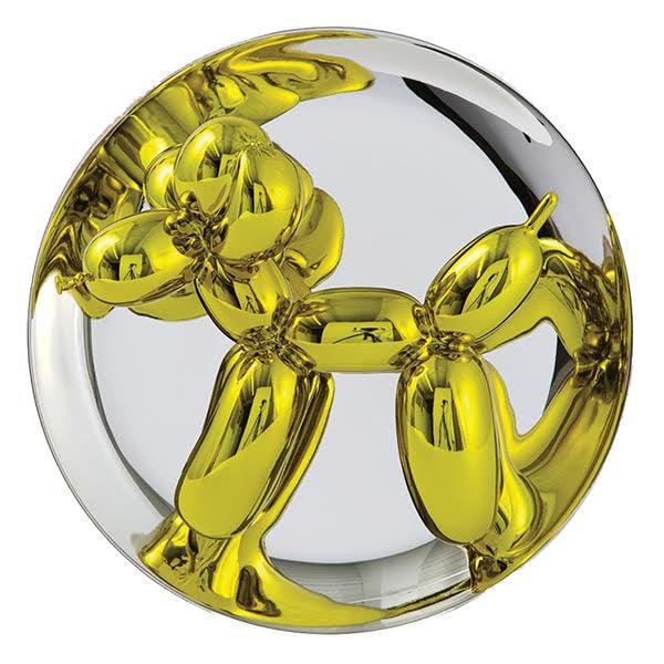 Jeff Koons — Balloon Dog Yellow, porselein