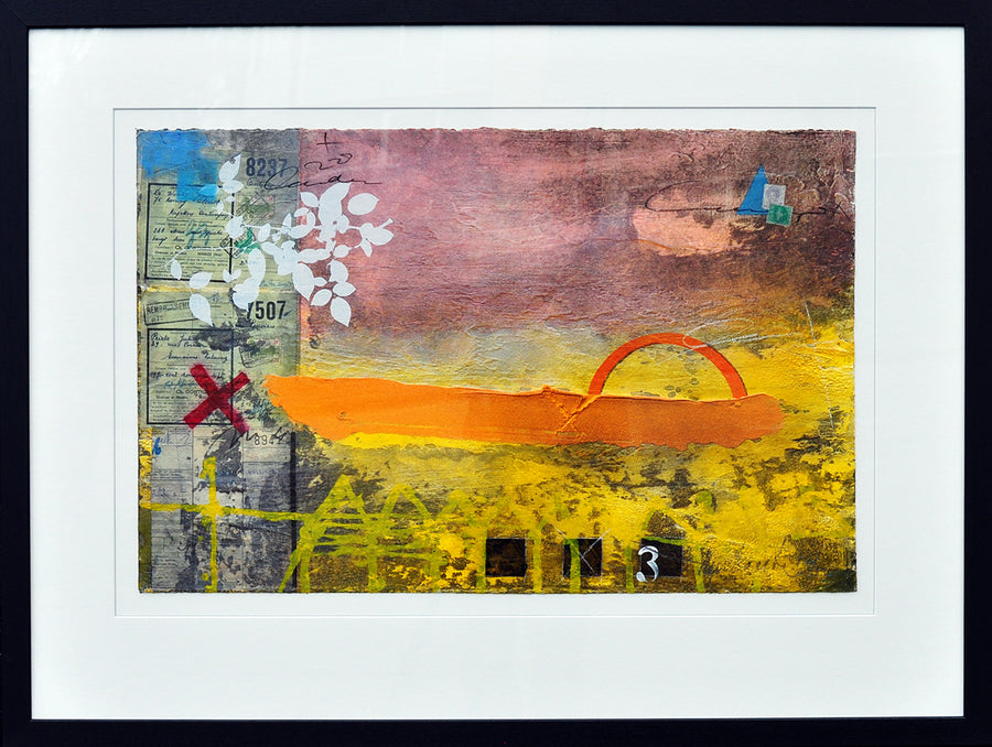 Theo Koster — Traces 8 (in zwarte lijst)