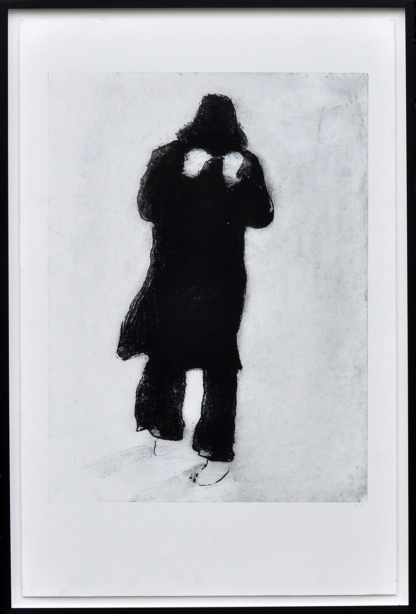Krin Rinsema — Door weer en wind, droge naald ets (museumglas)