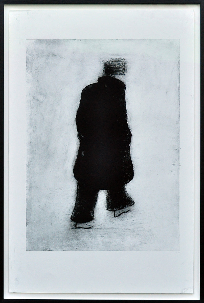 Krin Rinsema — Winterwandeling, droge naald ets (museumglas)
