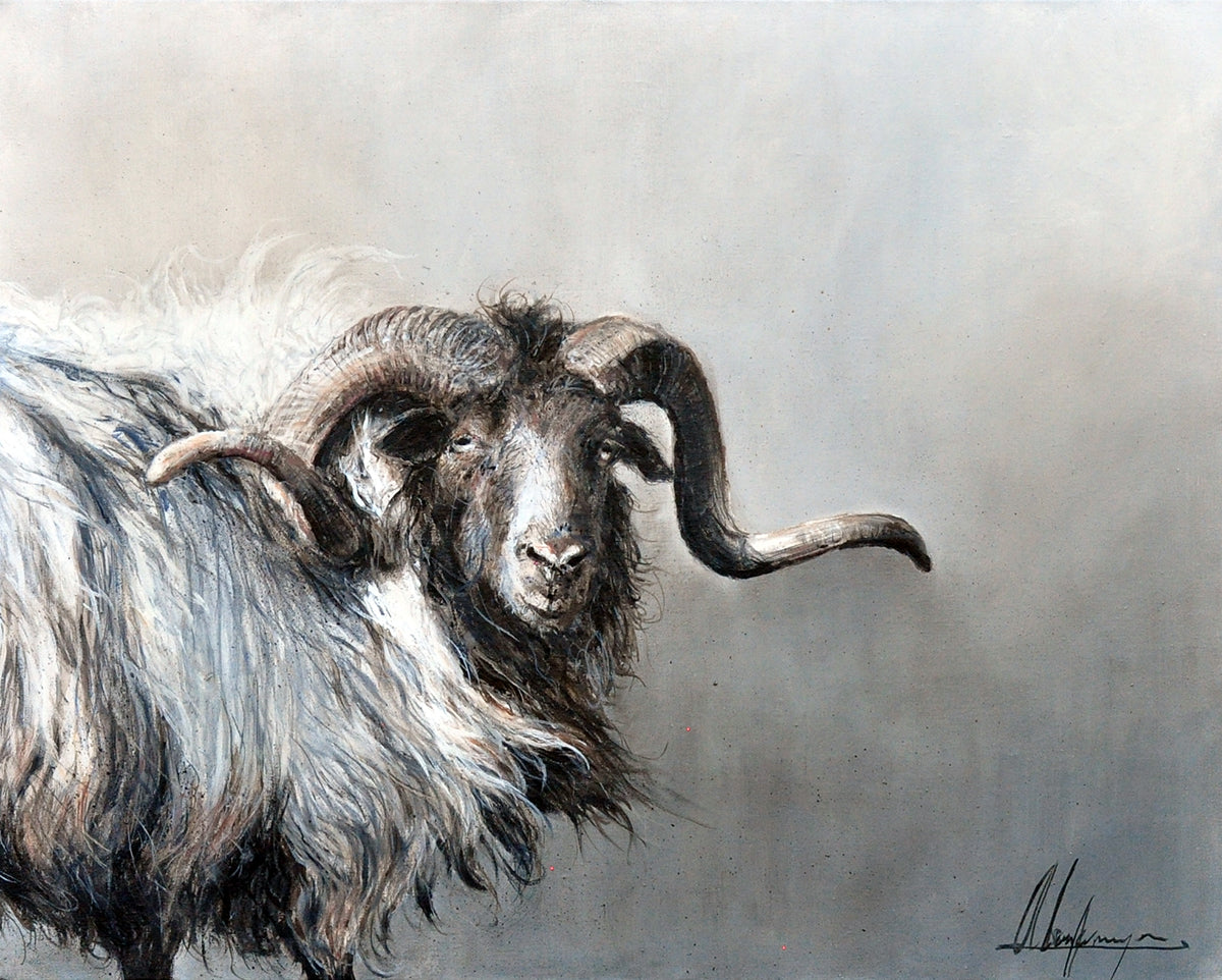 Annabelle Lanfermeijer — Trotse ram, gemengde techniek