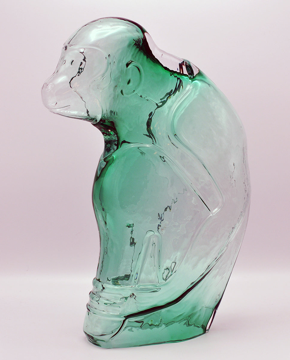 Cok van der Lee — Aap, smaragd groen, glas