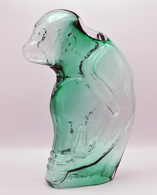 Cok van der Lee — Aap, smaragd groen, glas