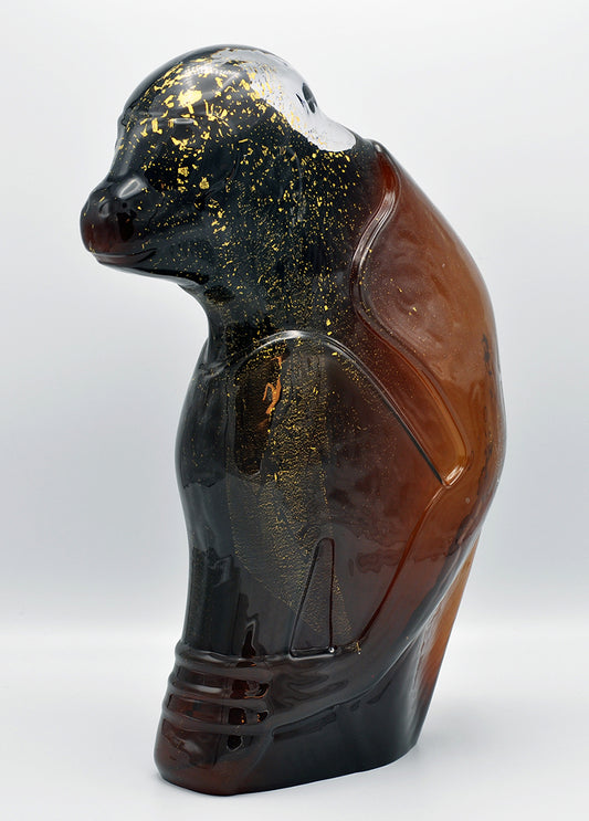 Cok van der Lee — Aap, gold-brown, glas