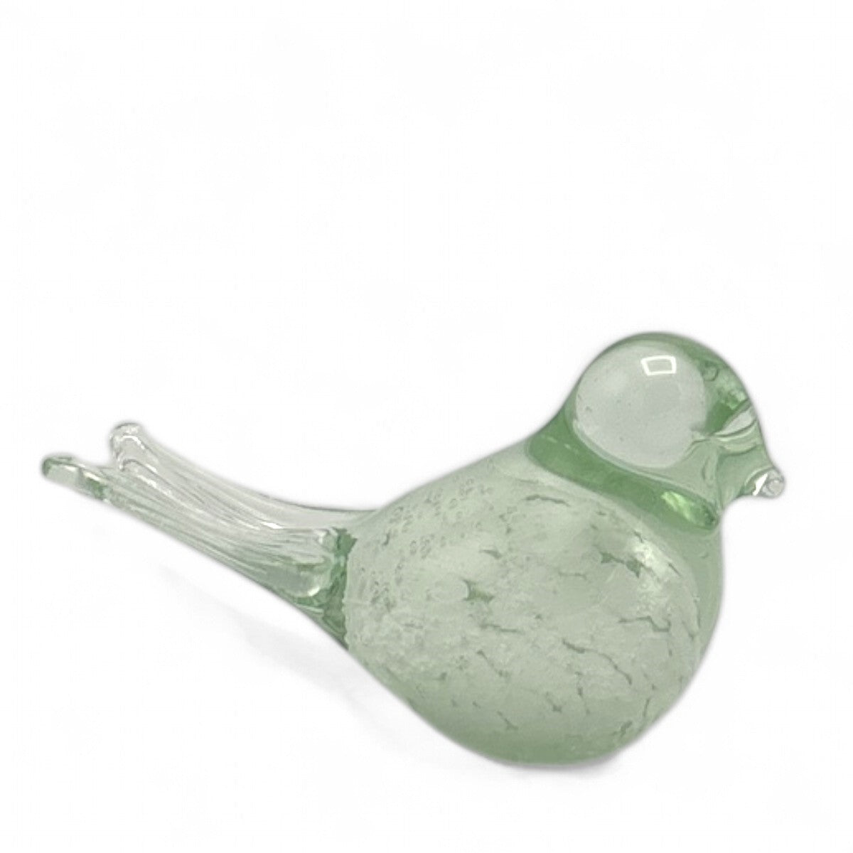 Loranto — Vogel, transparant met witte vlekken, glas