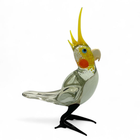 Loranto — Vogel, Valkparkiet wit, glas