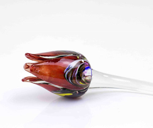 Loranto — Tulp, multicolor-rood, glas