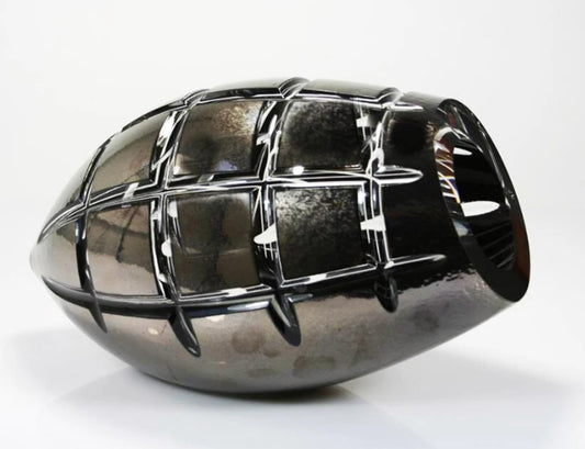 Loranto — Big Egg zwart geslepen, glas