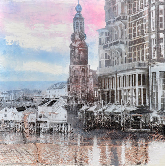 Marq — Quiet setting, mixed media