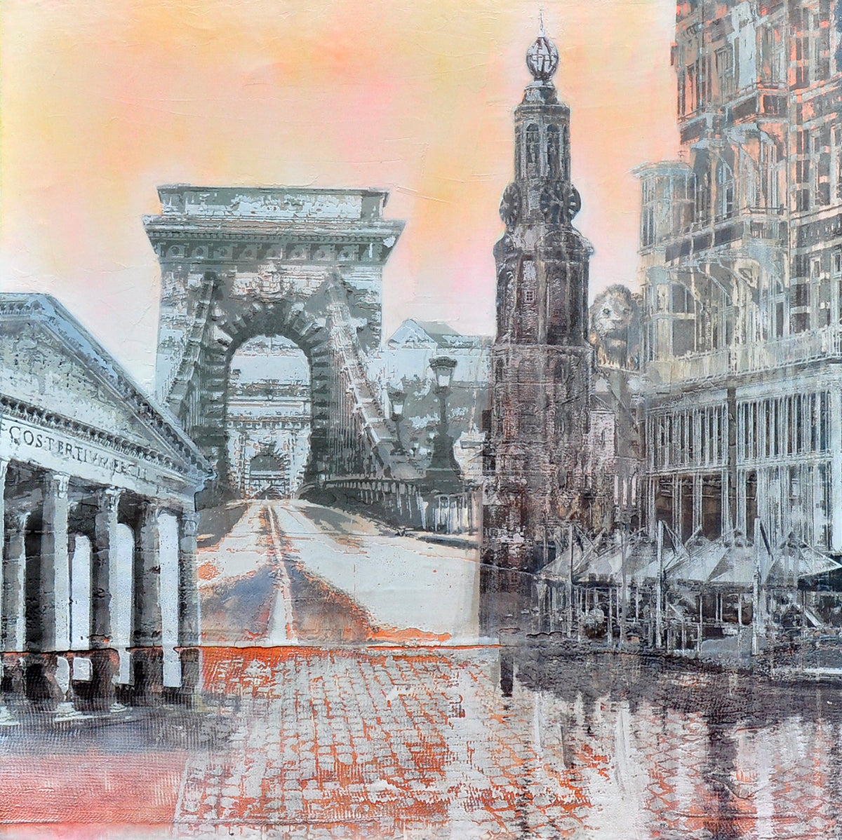 Marq — Come to the bridge, mixed media