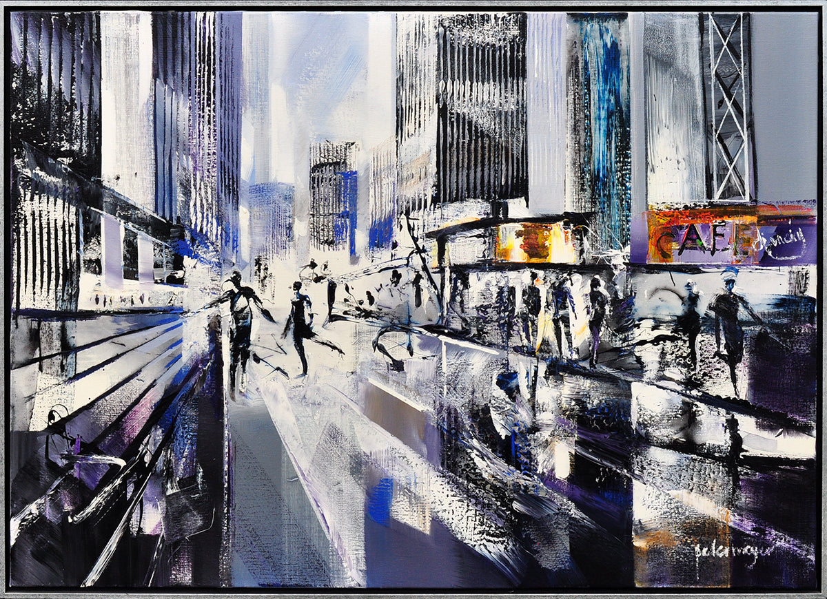 Peter Meijer — Busy Manhattan, acryl op linnen
