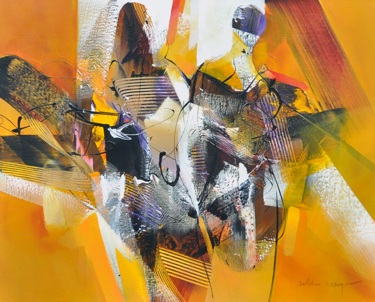 Peter Meijer — Ontmoeting met h, acryl op linnen