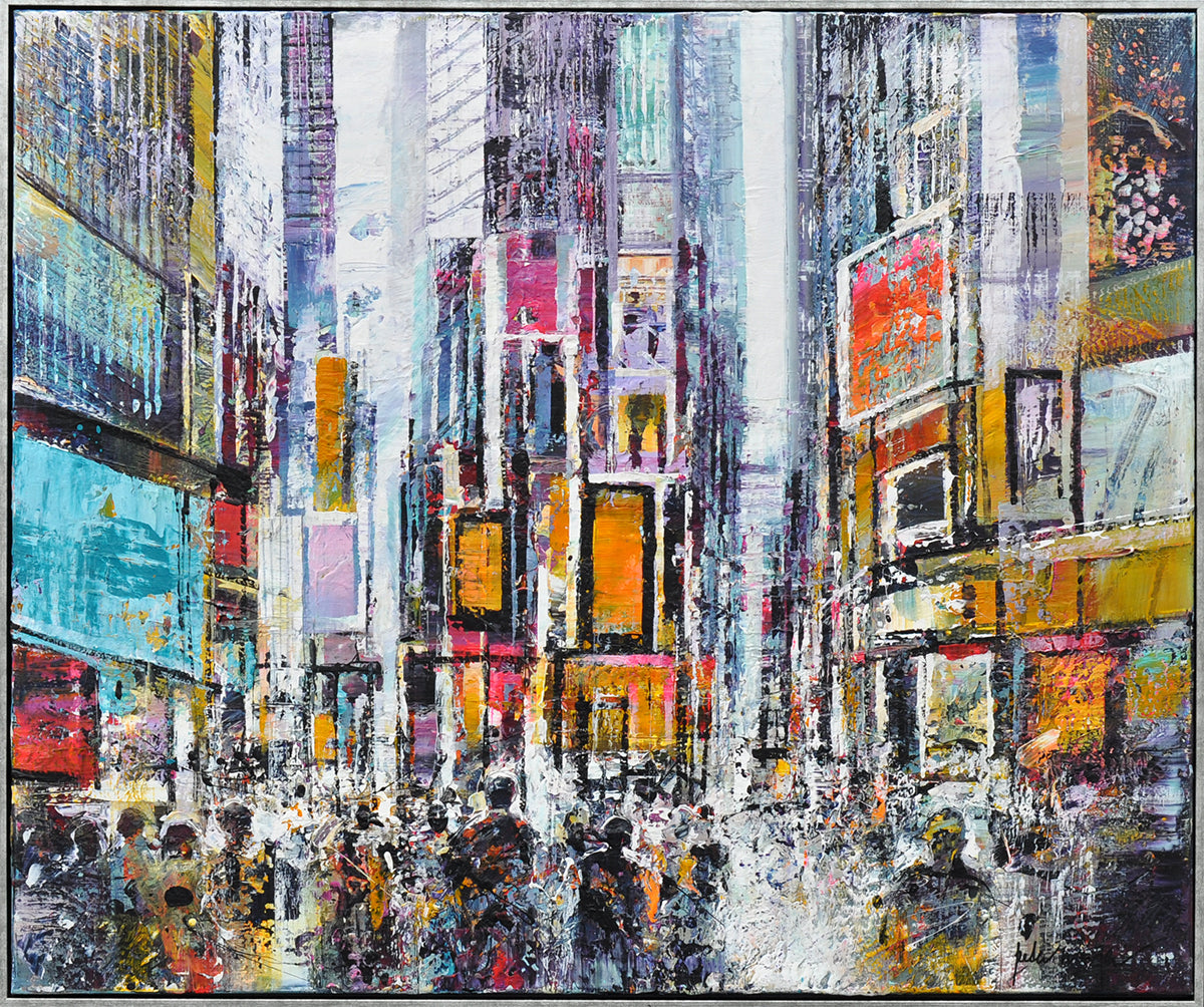 Peter Meijer — New York Gathering, acryl op linnen