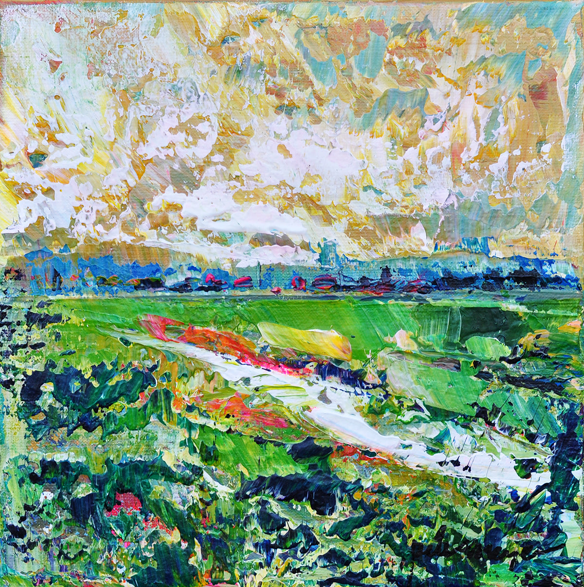 Peter Meijer — Kleuren van de aarde, acryl op linnen