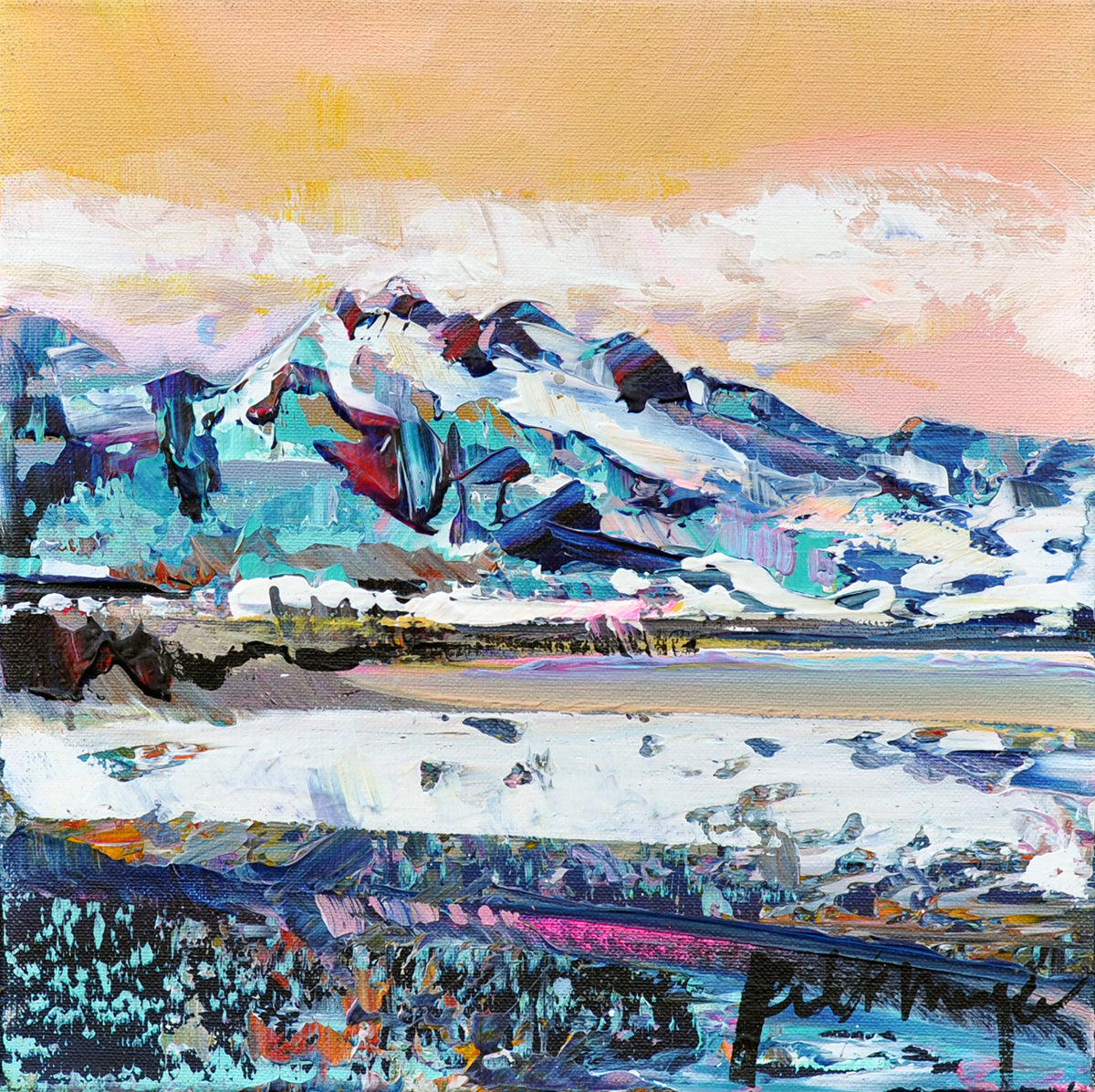 Peter Meijer — Geruisloos stil, acryl op linnen
