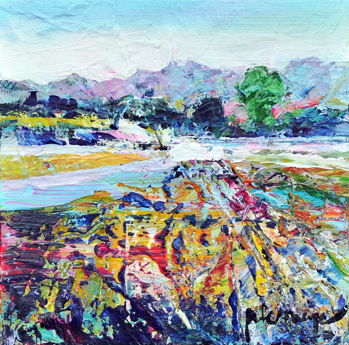 Peter Meijer — Sprekend licht, acryl op linnen
