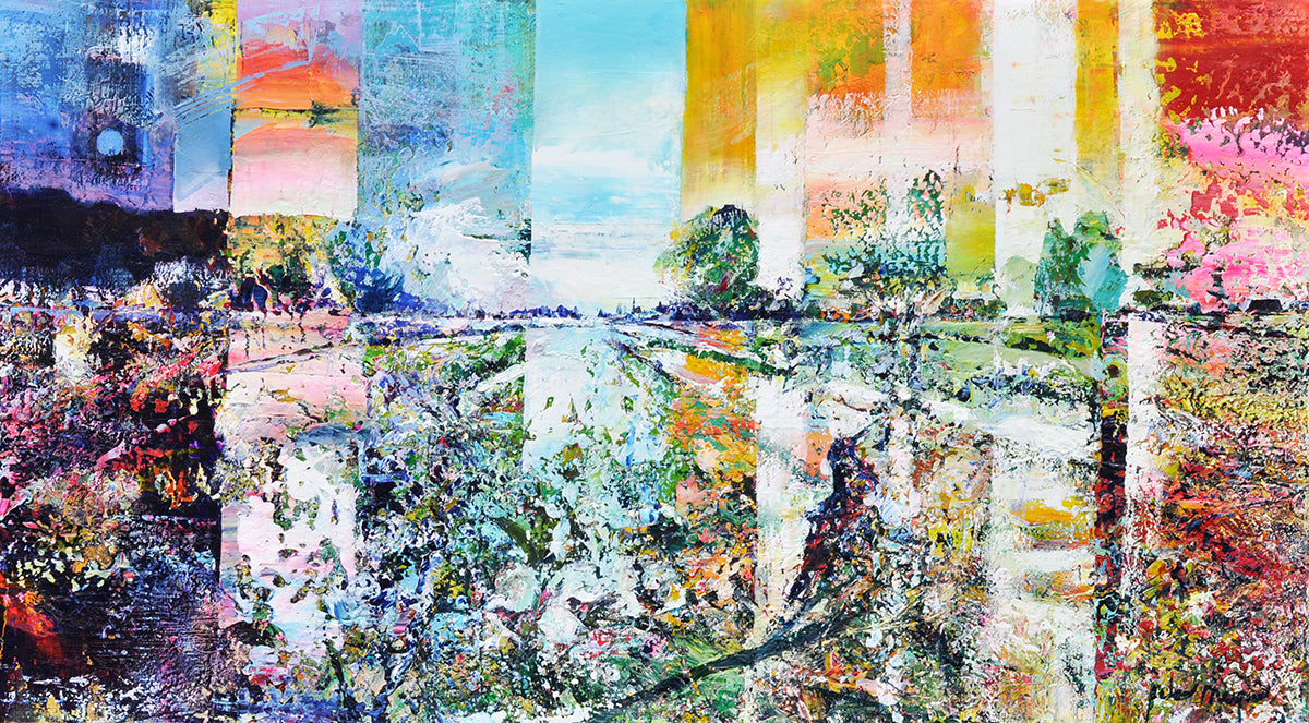 Peter Meijer — Fases of time, acryl op linnen