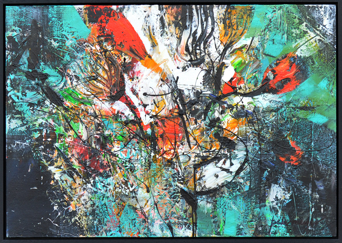 Peter Meijer — Echo des Ailes, acryl op paneel
