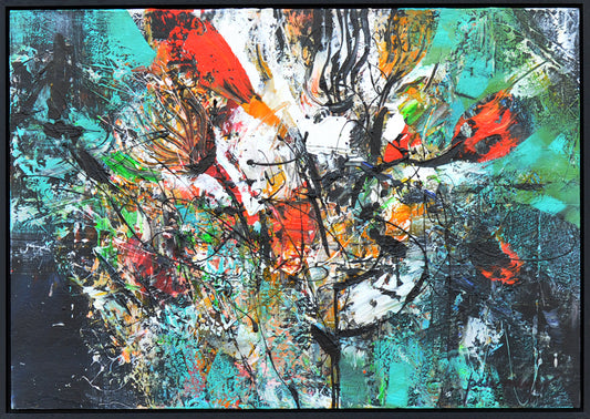 Peter Meijer — Echo des Ailes, acryl op paneel