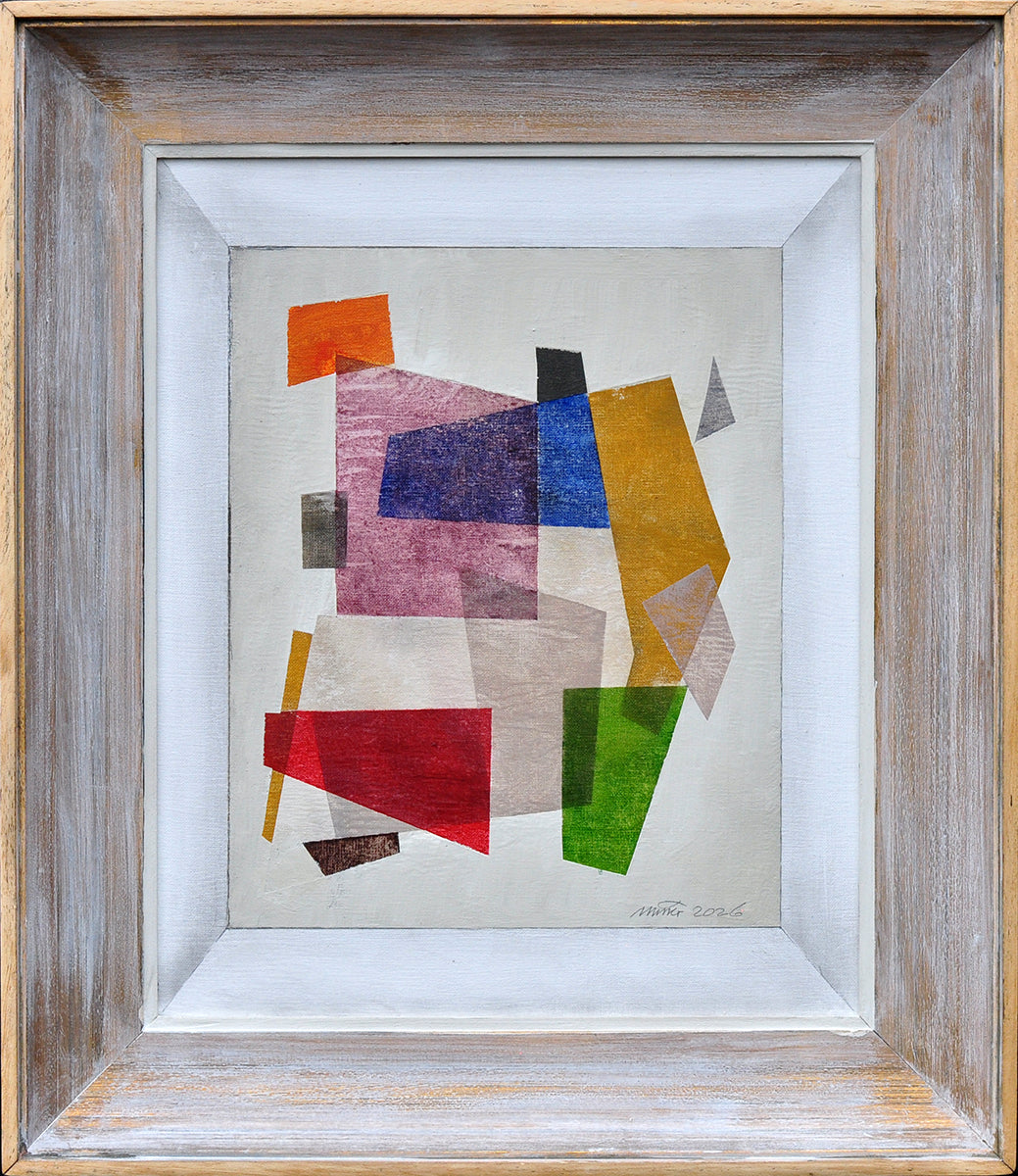 San Ming — Shattering of colours, gemengde techniek op linnen