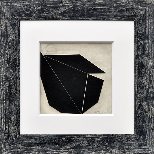 San Ming — Sharp Corners, gemengde techniek op paneel