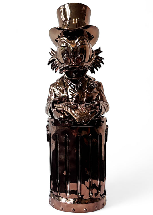 Martin de Noir — Dagobert Duck in Bronze, resin