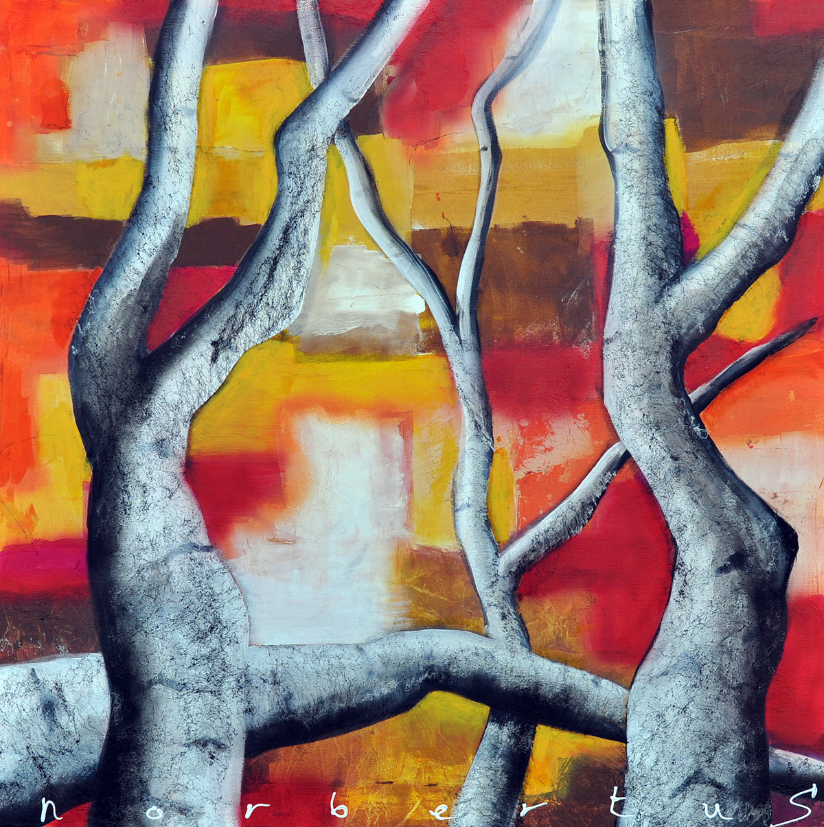 Norbertus — Tree Whisperer, acryl op linnen