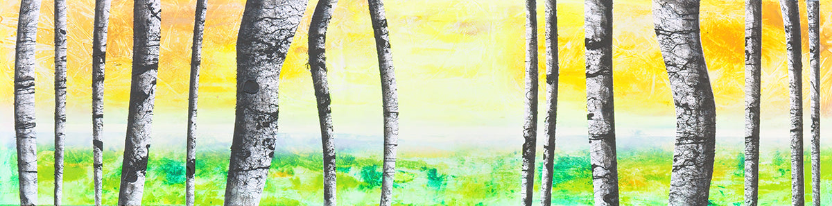 Norbertus — Yellow forest, acryl op linnen