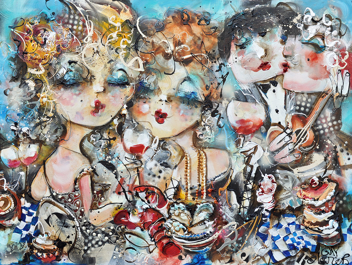 Guy Olivier — Fete de la Mer, mixed media