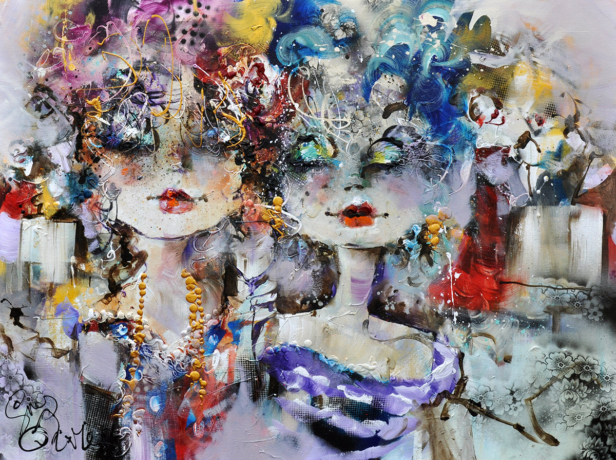 Guy Olivier — Bistro a Paris, mixed media