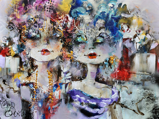 Guy Olivier — Bistro a Paris, mixed media