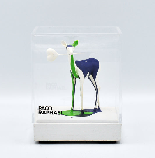 Paco Raphael — Mini bambi (green, blue, white), mixed media