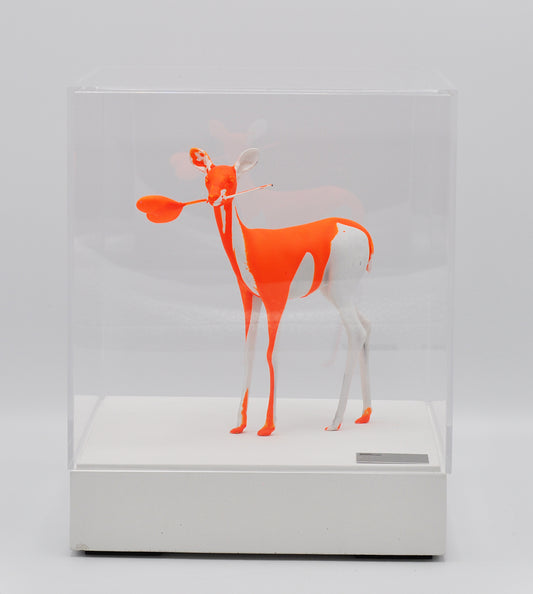 Paco Raphael — Oh Dear (orange, white), mixed media